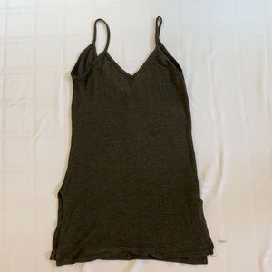 Green knitted swimsuit cover